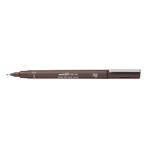 Uni Pin Fineline 0.5mm Permanent Marker Sepia 249709_1