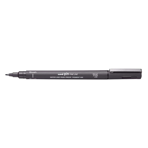 Uni Pin Fineline Brush Tip Pen Dark Grey 0.5mm 249707_1