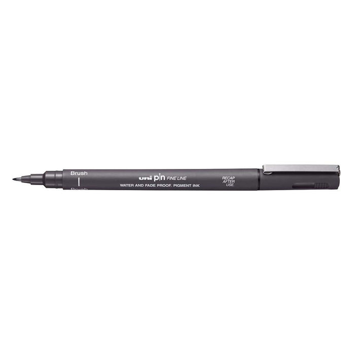 Uni Pin Fineline Brush Tip Pen Dark Grey 0.5mm 249707_1