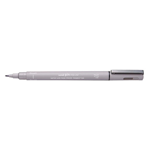 Uni Pin Fineline Permanent Brush Tip Light Grey 249703_1