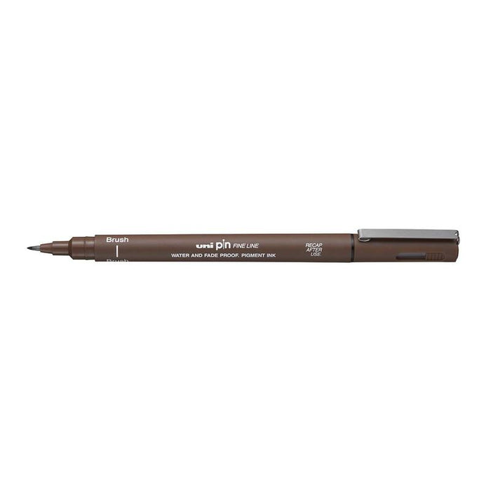 Uni Pin Fineline Permanent Brush Tip Sepia 249711_1