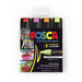 Uni Posca 8mm Chisel Markers 4 Pack - Fluoro Colors_1