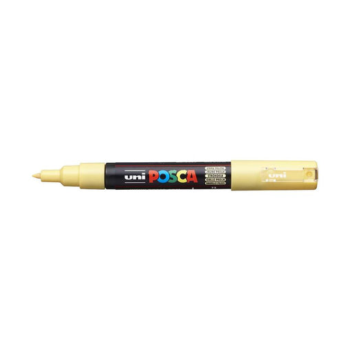 Uni Posca Marker 0.7mm Ultra-Fine Round Tip Straw Yellow_1