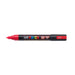 Uni Posca Marker 1.8-2.5mm Med Bullet Fluoro Red PC-5M 249040_1