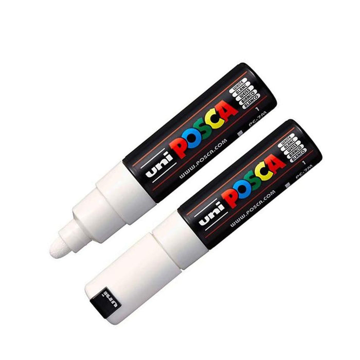 Uni Posca Marker 4.5mm 4-Pack Black & White PC-7M_2