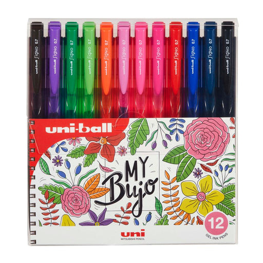 Uni Signo RT1 0.7mm Gel Pens 12 Pack Floral UMN155_1