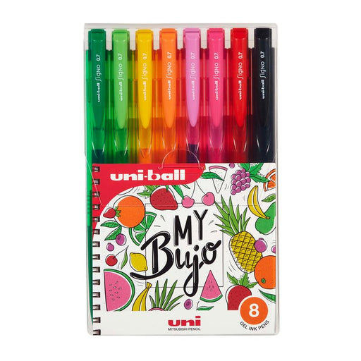 Uni Signo RT1 0.7mm Retractable 8 Pack Assorted UMN155 249537_1