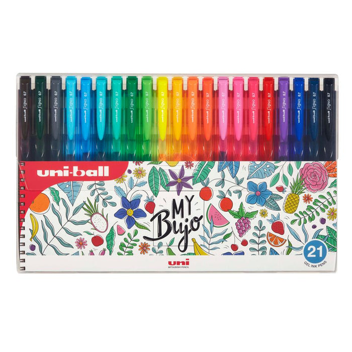 Uni Signo RT1 0.7mm Retractable Gel Pen 21 Pack Assorted_1
