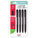 Uni Signo RT1 0.7mm Retractable Gel Pens Pk4 Black 250360_1