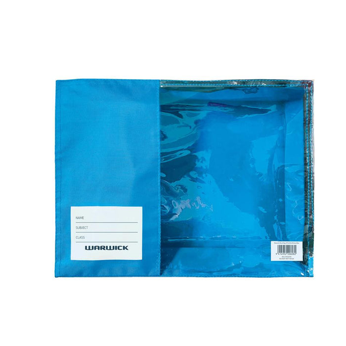 Warwick Blue Book Bag 370x265mm Zip Closure with Name Panel_1