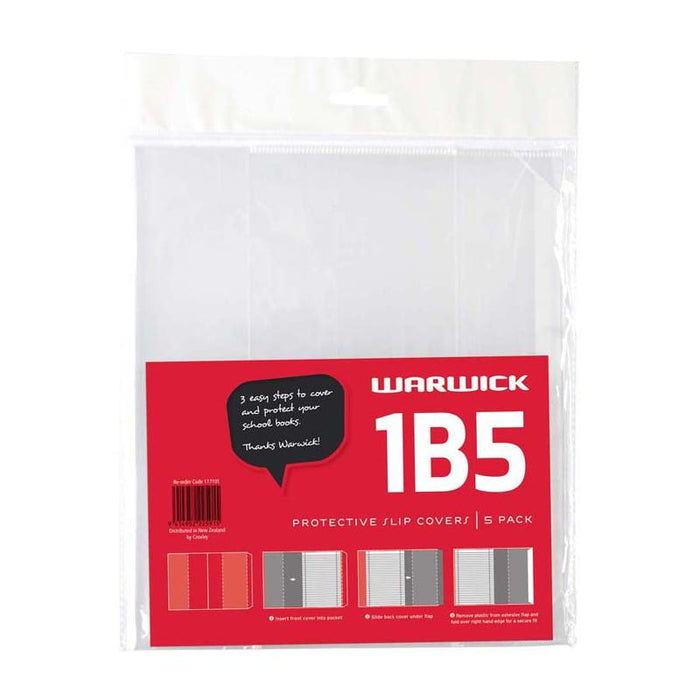 Warwick Book Cover Slip 5 Pack - 1B5, 117101_AM_1