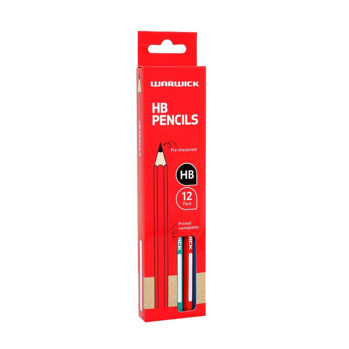 Warwick HB Pencil Pack 12 Hexagonal Pre-Sharpened 117402_AM_3