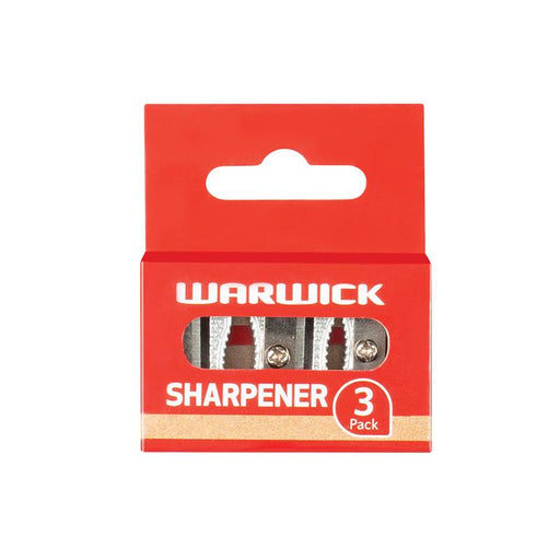 Warwick Metal Pencil Sharpener 3 Pack for Standard Pencils_1