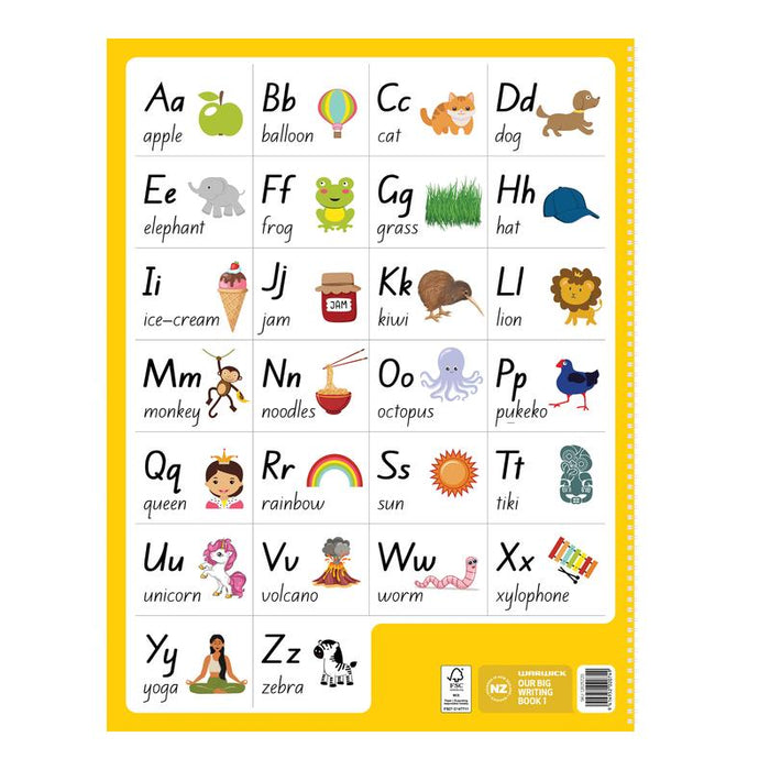 Warwick Our Big Writing Modelling Book 1 Half Ruled 25mm 12025720_2