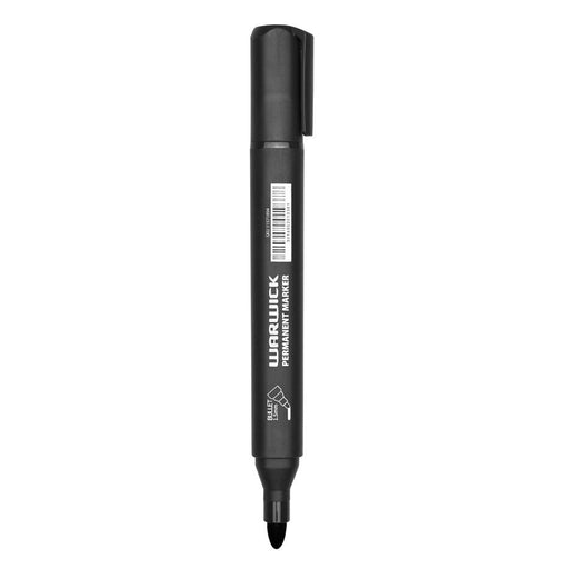Warwick Permanent Marker Bullet Tip Black 24-Pack 1.5mm_2