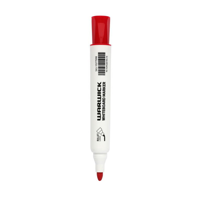 Warwick Whiteboard Marker Bullet Tip Red Pack 24 11577598_2