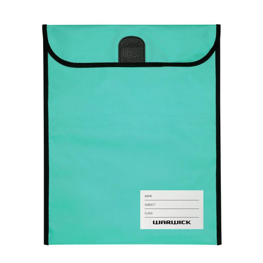 Warwick XL Homework Bag 450x360mm Hook & Loop Aqua 12025920_1
