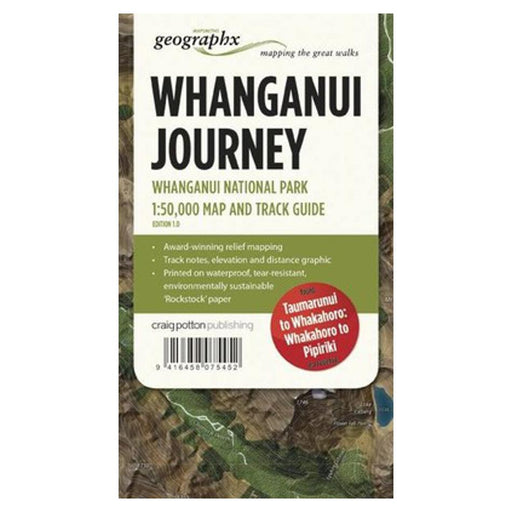 Whanganui Track FOLDED Map - Geographx_1