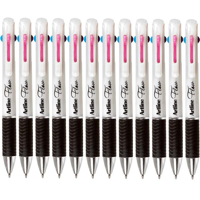 Artline Flow 4 Colours Pearl White Pen