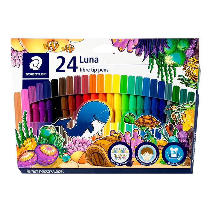 Fibre Tip Pens Luna 24Pk