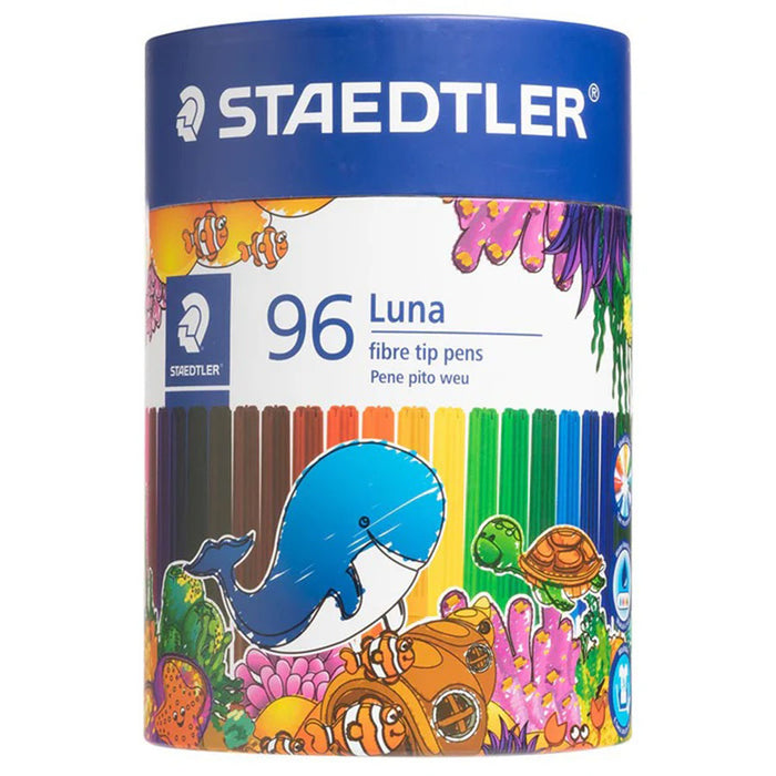 LUNA 327 Fibre-tip pen, pack of 96 in 24 assorted colours