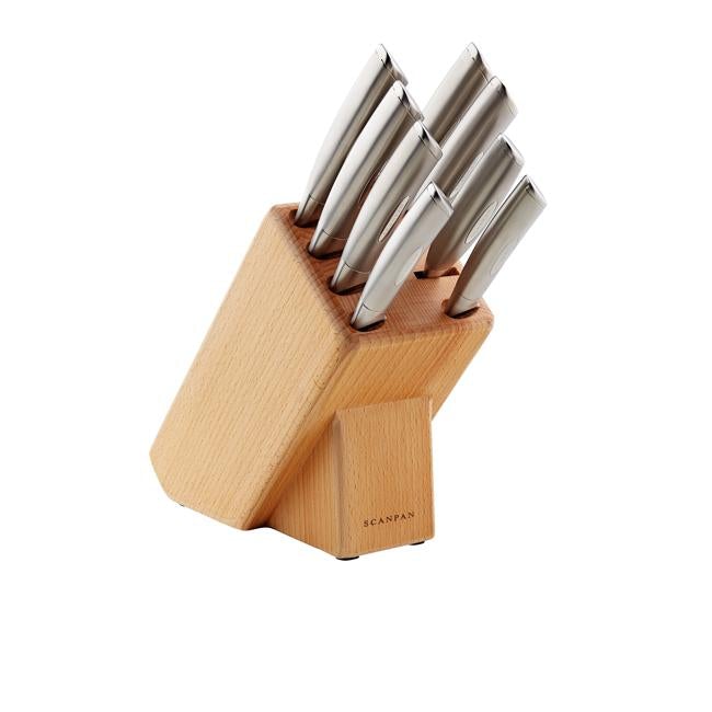 Scanpan Classic Steel 9PCE Knife Block-Folders