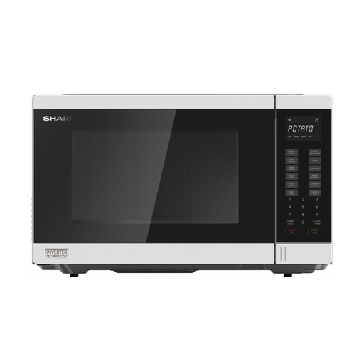 Sharp 1200W White 34L Inverter Microwave R342FW - Folders