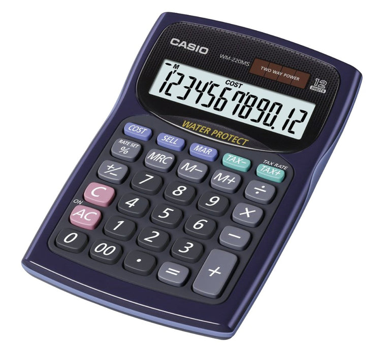 Casio Waterproof Calculator WM220MSBU