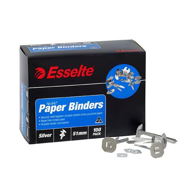 Esselte paper binders 51mm bx100