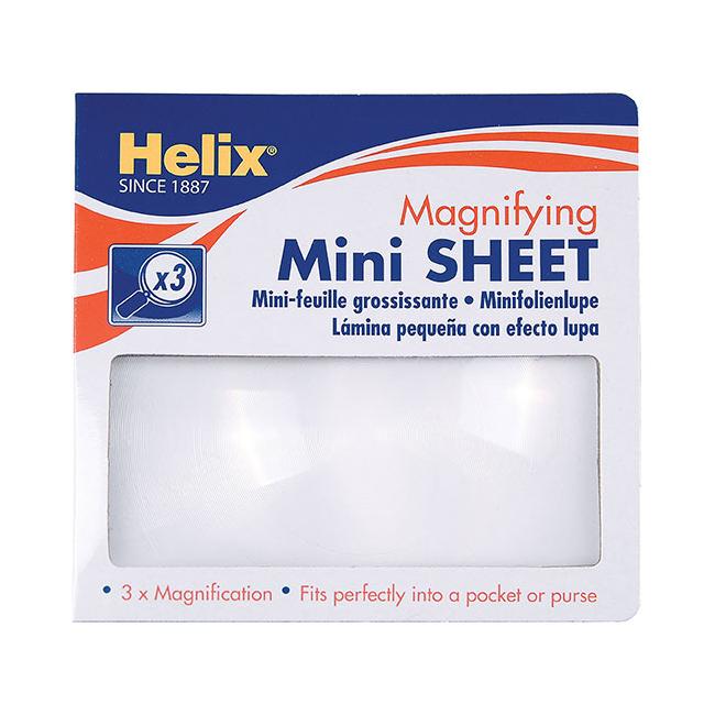 Helix mini magnifying sheet 55x85mm