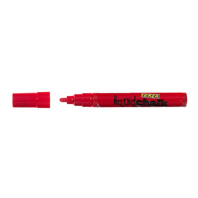 Texta liquid chalk marker dry wipe red-Marston Moor