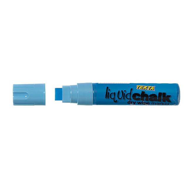 Texta liquid chalk marker dry wipe blue-Marston Moor