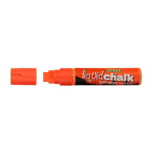 Texta liquid chalk marker wet wipe orange-Marston Moor