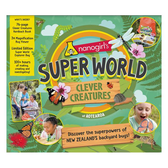 Nanogirls Super World Clever Creatures Of Aotearoa Backyard Explorer Pack.-Marston Moor