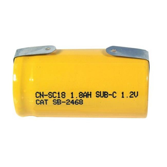 1.8Ah Sub C Rechargeable Ni-Cd Battery - Solder