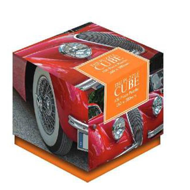 100PC Cube Jigsaw Vintage Vehicles