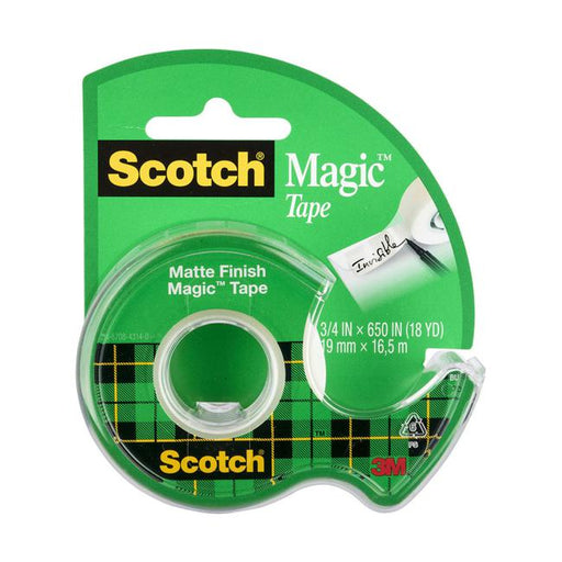 Scotch Magic Tape Dispenser 122 19mm x 16.5m-Marston Moor