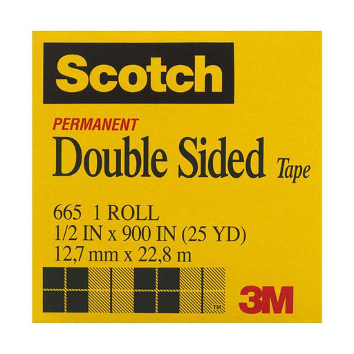 Scotch Double Sided Tape 665 12.7mm x 23m-Marston Moor