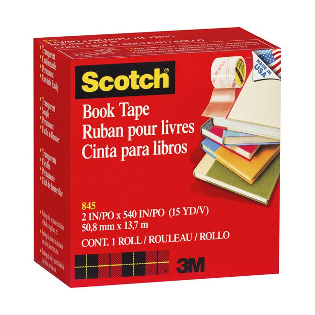 Scotch Tape Book Repair 845  50mm x 13.7m Transparent-Marston Moor