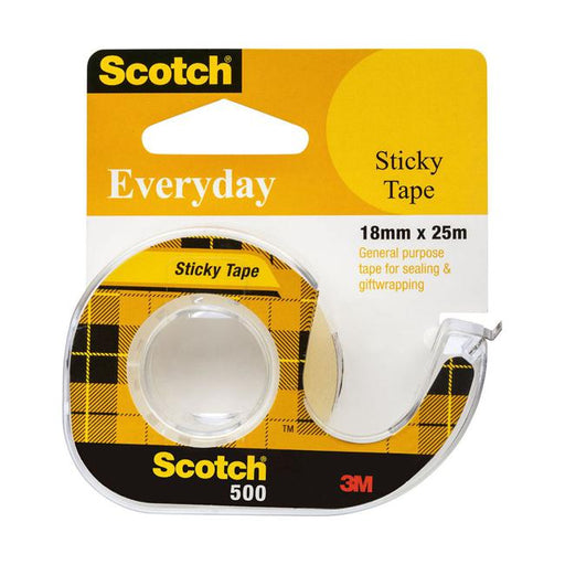 Scotch Everyday Tape 500 18mm x 25m on Dispenser-Marston Moor