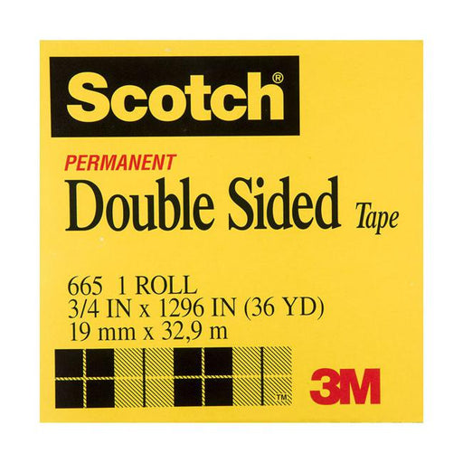 Scotch Double Sided Tape 665 19mm x 33m-Marston Moor