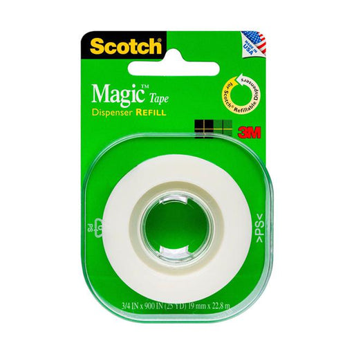 Scotch Magic Tape 205L Refill Roll 19mmx22.8m-Marston Moor