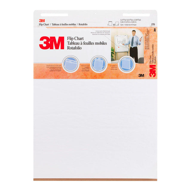 3M Flip Chart 570 White 635x762mm