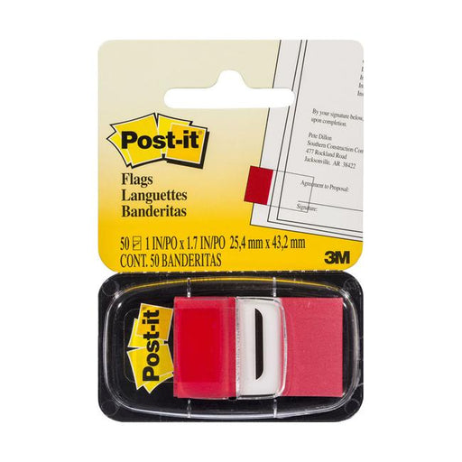 Post-it Flags 680-1 Singles Red 25x43mm Pkt/50-Marston Moor