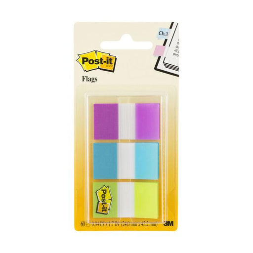 Post-it Flags 680-PBG 25x43mm Bright Cool Colours Pack of 3-Marston Moor