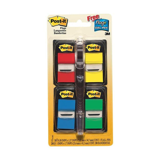 Post-it Flags 680-RYBGVA 25x43mm Primary Value Pack of 4-Marston Moor