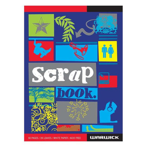 Warwick Scrapbook Super 28 Leaf Blank Pages 3 Assorted-Marston Moor
