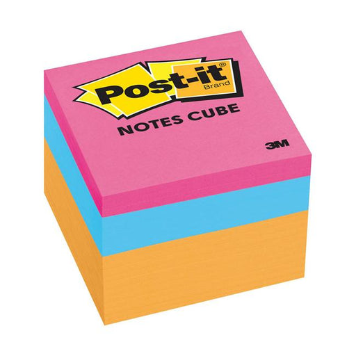 Post-it Notes Mini Cube 2051-N Orange Wave 48x48mm 400 sheet cube-Marston Moor