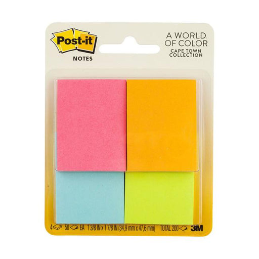Post-it Notes 653-4AF 36x48mm Cape Town Pack of 4-Marston Moor