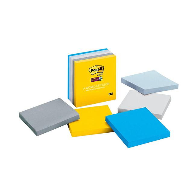 Post-it Super Sticky Notes 654-5SSNY 76x76mm New York Pack of 5-Marston Moor